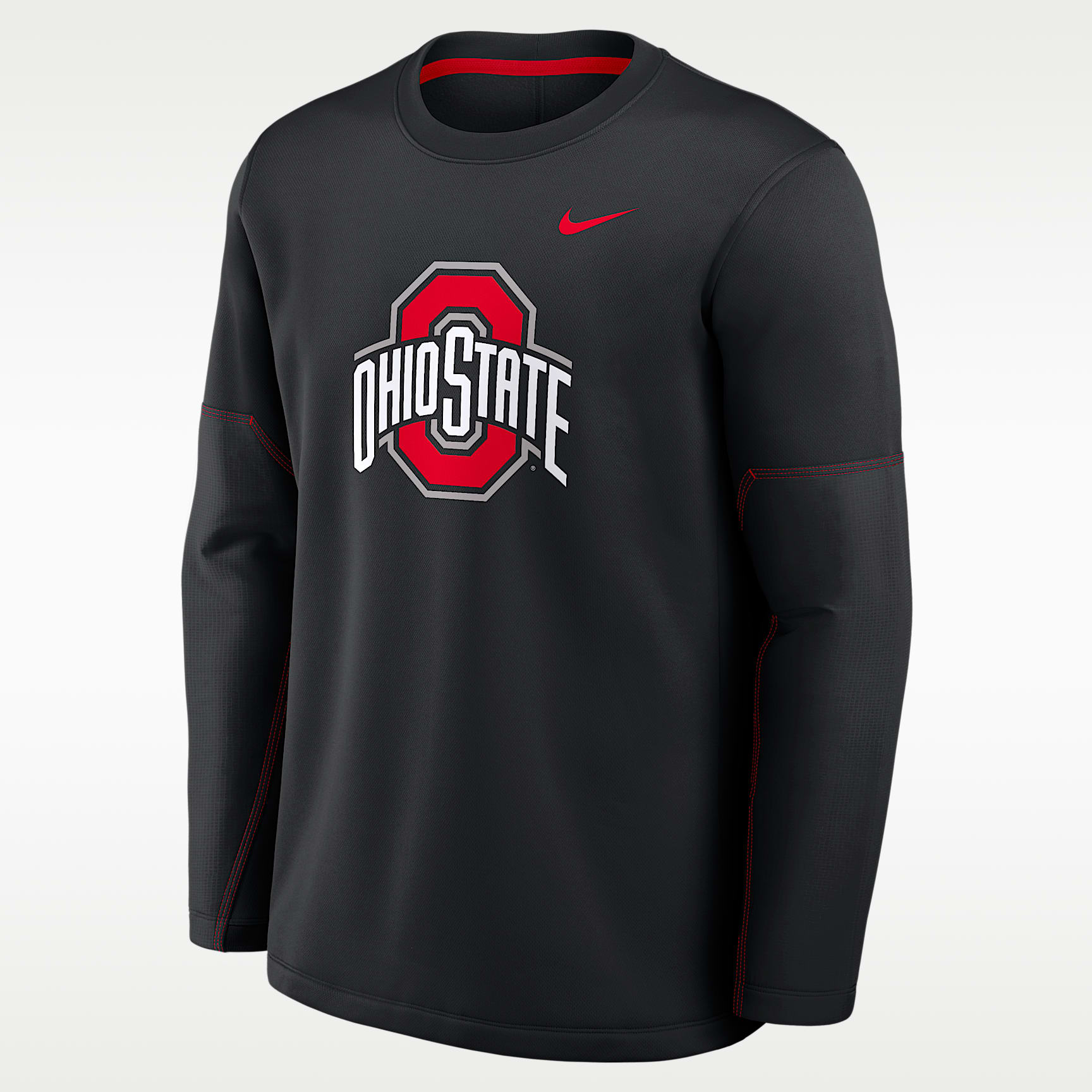 Ohio State Sideline Coaches Men's Nike Therma-FIT College Long